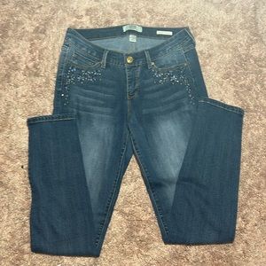 Vintage American Blues rhinestone skinny jeans